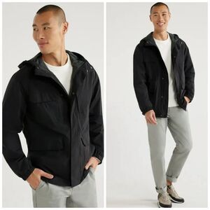 Free Assembly Men Jacket XXL Black Recycled Lightweight All Weather